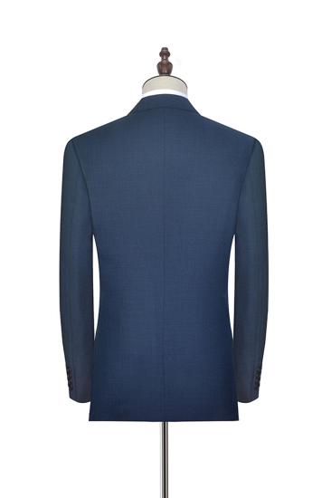 Mens Classic Notch Lapel Navy Suit | Dark Blue Mens Suit for Groomsmen at_5