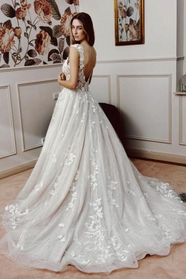 Beautiful A-line Wedding Dresses Lace Tulle Online_3
