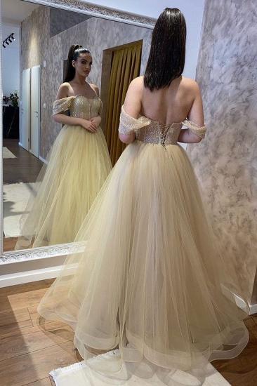 Beautiful A Line Tulle Floor Length Wedding Dress | Buy wedding dresses online_2
