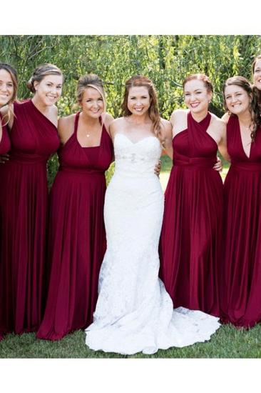 Burgundy Infinity Bridesmaid Dress In   53 Colors_2