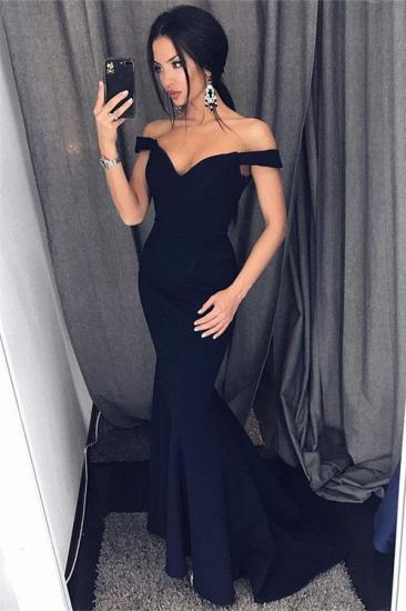 Off The Shoulder Mermaid Sexy Formal Dresses Sleeveless Cheap Evening Gown