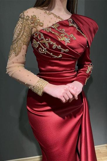 Evening Dresses Long Red | prom dresses with sleeves_2