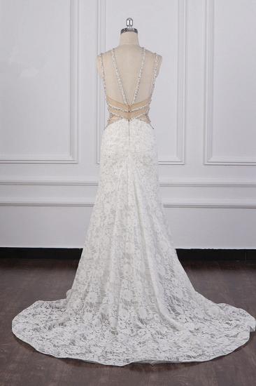 Bradyonlinewholesale Gorgeous Sleeveless Lace Beadings Wedding Dress Appliques Rhinestones Bridal Gowns Online_2