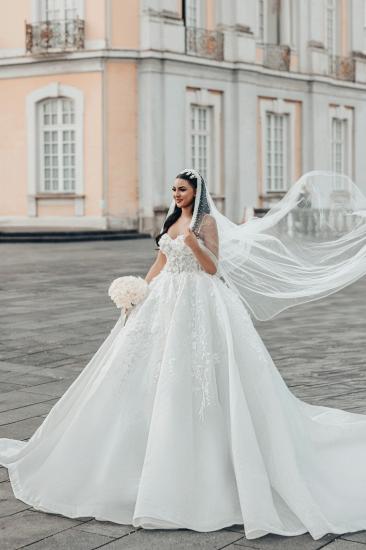 Princess Wedding Dresses Glitter Wedding Dresses with Lace_8