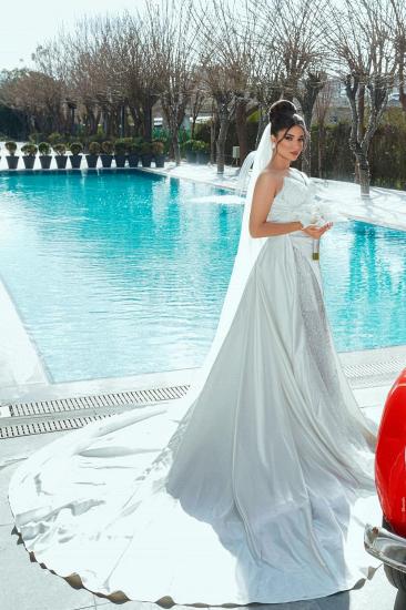 Designer Wedding Dresses Mermaid Style with Lace Satin Bridal Gowns_10