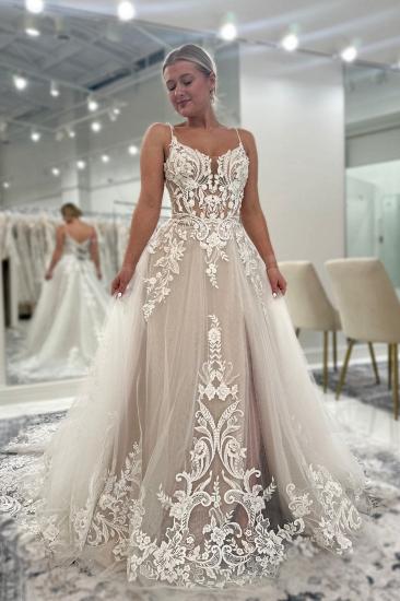 Beautiful Wedding Dresses A Line Lace Wedding Dresses Buy Online_1
