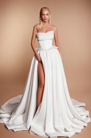 Beautiful Satin Wedding Dresses A Line Wedding Dresses Cheap Online