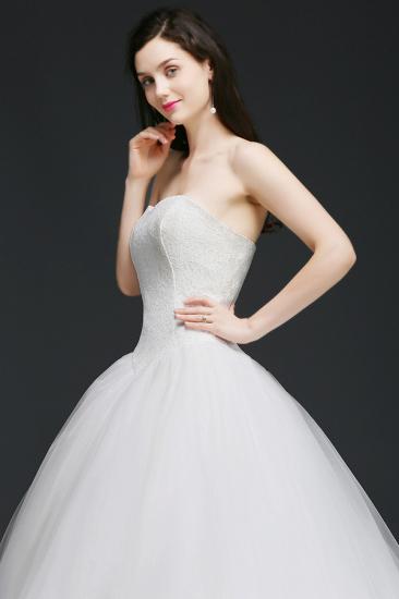 AMY | Ball Gown Sweetheart Tulle Wedding Dress With Lace_6