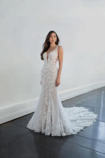 Elegant wedding dresses mermaid style | Wedding dresses with lace_1