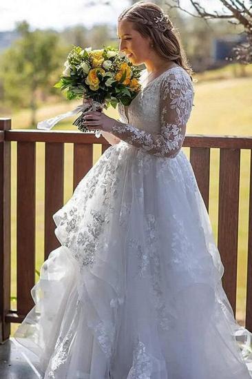 Designer wedding dresses with sleeves | Wedding dresses A line lace