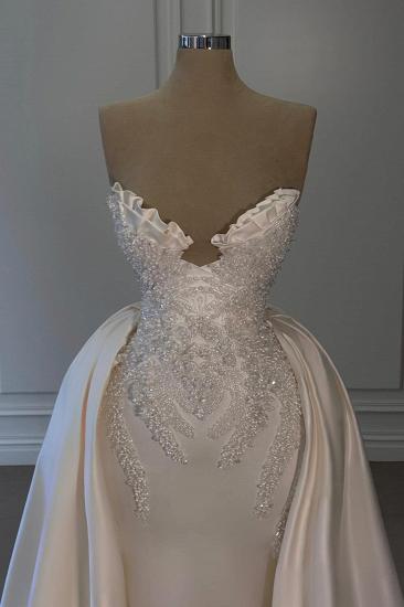Formal Evening Dresses Long White Prom Dresses Ball Gowns with Lace_2