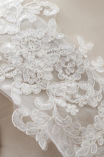 Princess V-neck Tulle Elegant Wedding Dress With Lace_7
