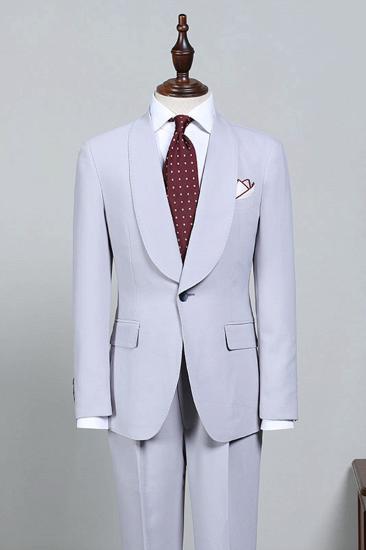 Ivan Stylish Blue 2 Piece Custom Groom Wedding Suit_1