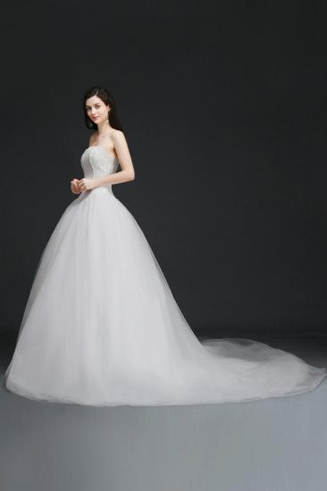 AMY | Ball Gown Sweetheart Tulle Wedding Dress With Lace_5