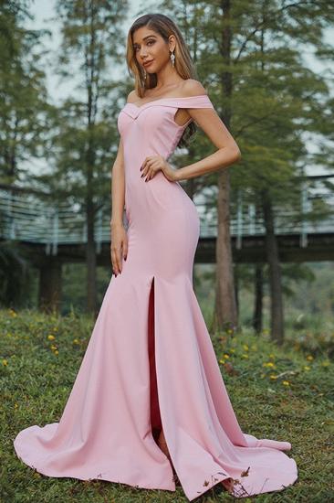 Elegant sexy evening dress with split ends | simple prom dress is cheap_6