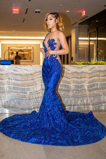 Sexy Royal Blue Evening Gown | Sparkling Prom Dress_2