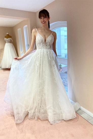 Boho Wedding Dresses Lace | A line wedding dresses_1