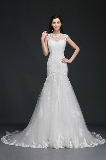 AMYA | Mermaid Jewel Elegant Wedding Dress With Lace_1