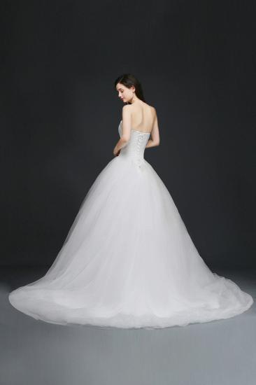AMY | Ball Gown Sweetheart Tulle Wedding Dress With Lace_2