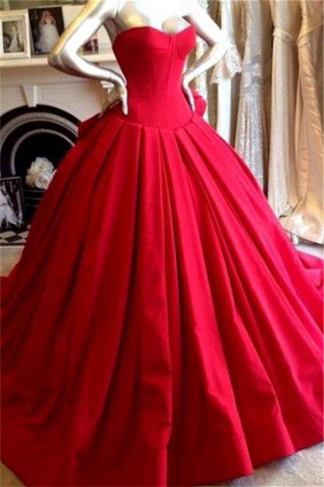 Red Sweetheart Charming Prom Dress Fashional Glorious Wedding Dress_1